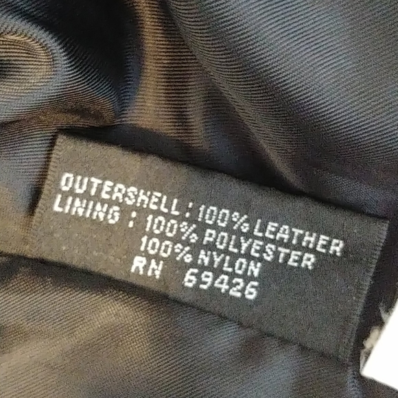 Black Leather Fitted Jacket - Picture 6 of 7